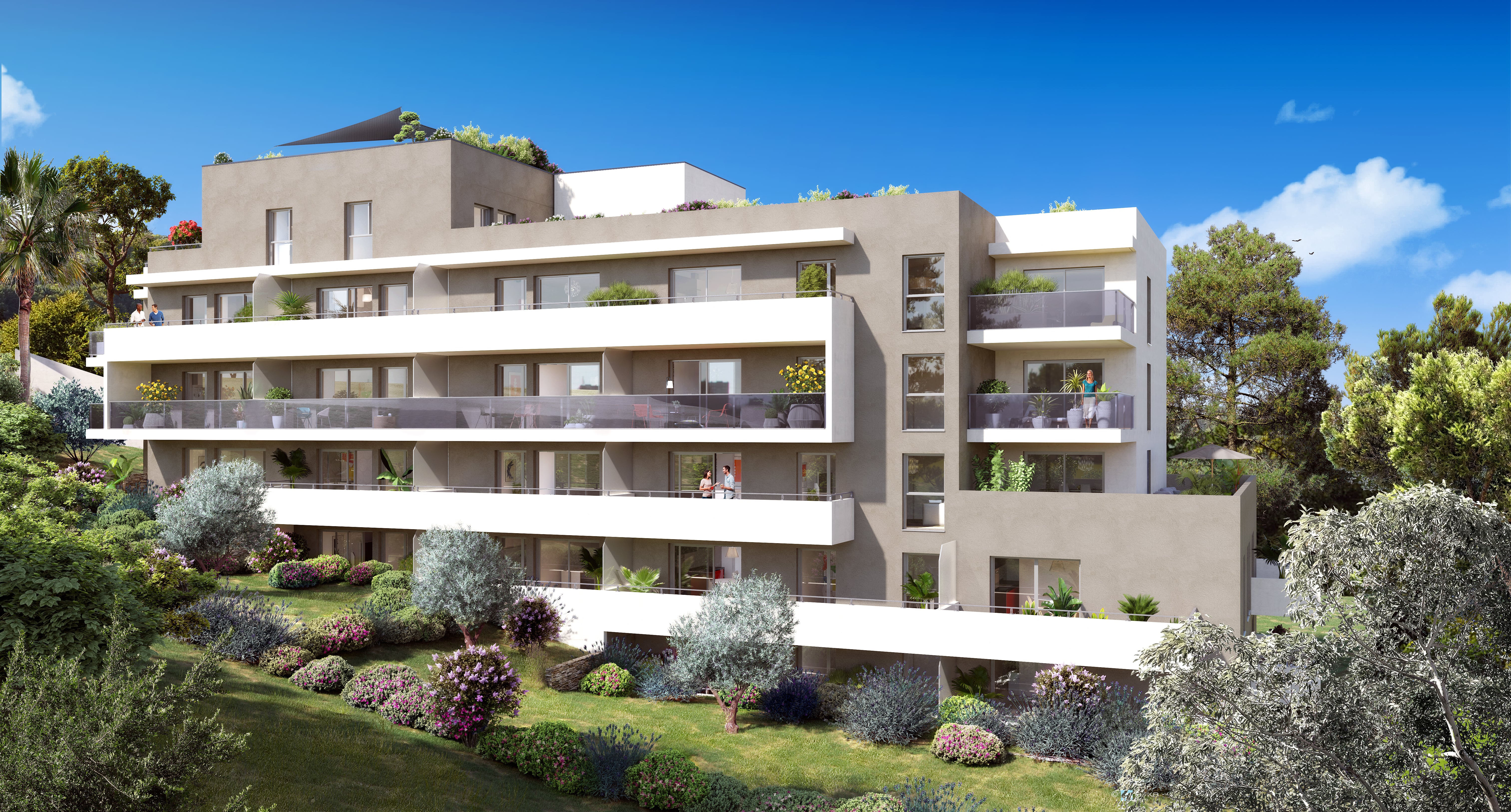 Appartement neuf Antibes 2 - Résidence Parc Bel Azur